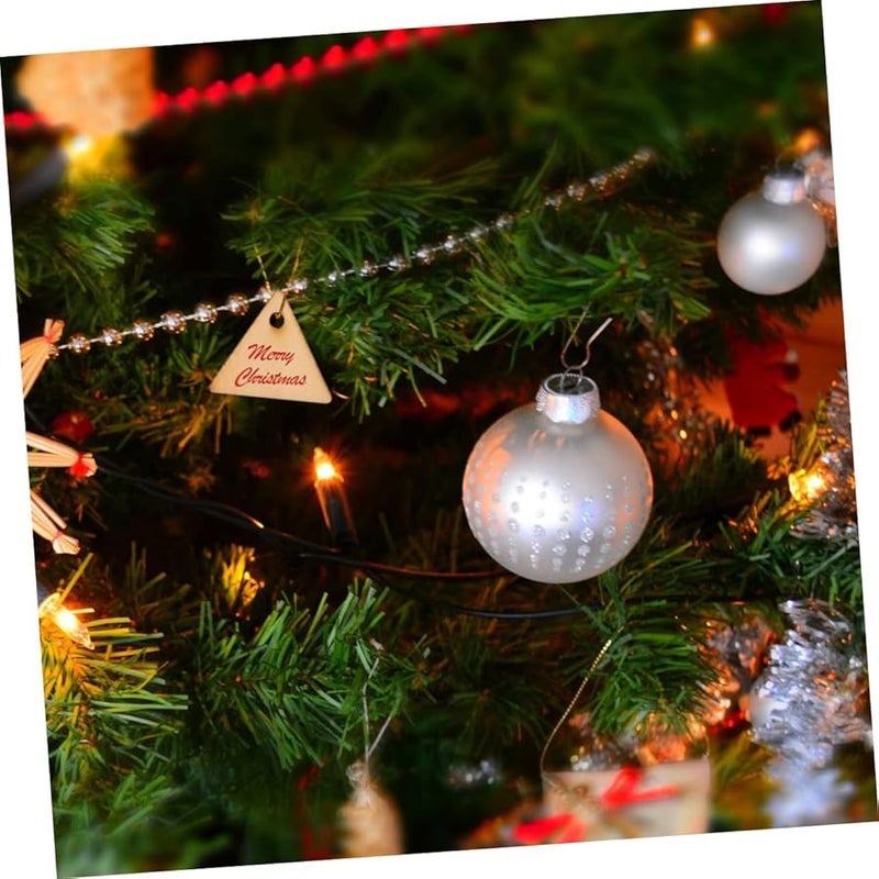 Large Wooden Craft Sticks Triangle Ornaments DIY Wood Slice Decorations - Image 5